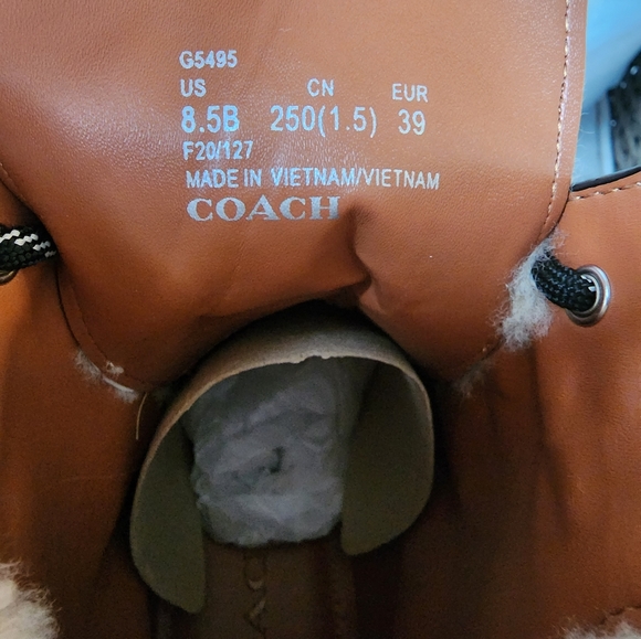 COACH Lorimer Combat Boots - Picture 7 of 8